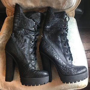 Vera Wang Lavender BRAND NEW Black Leather Boots
